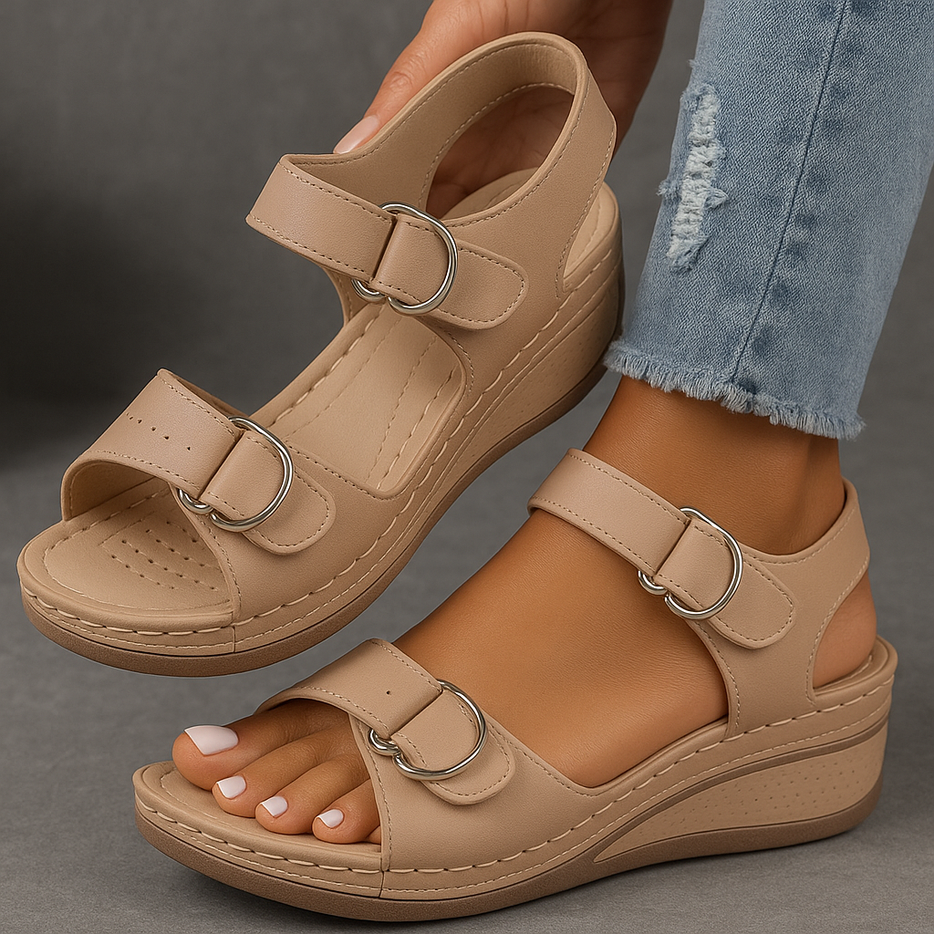 ElleFeet | Ortopediska sandaler med kilklack Angela