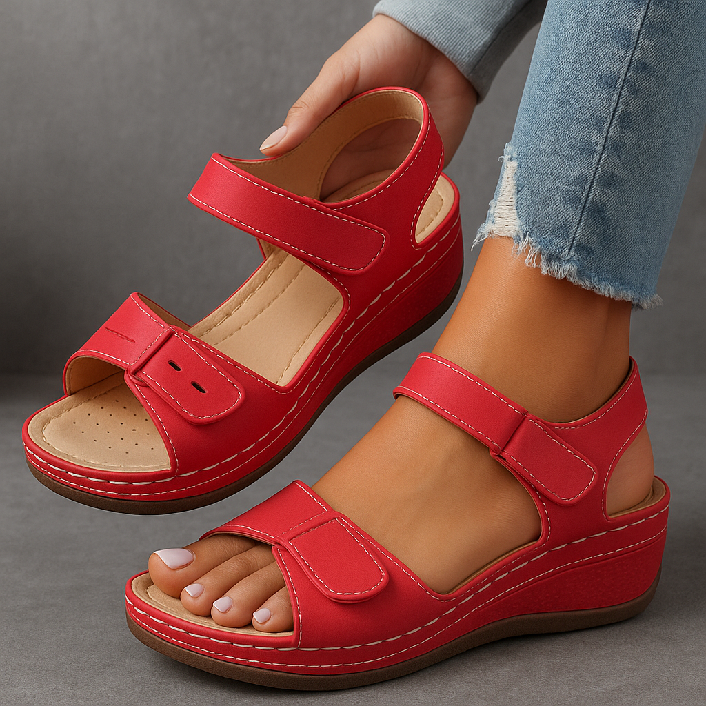 ElleFeet | Ortopediska sandaler med kilklack Angela
