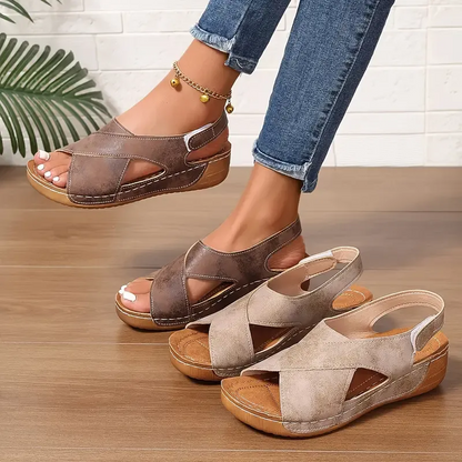 ElleFeet | Handgjorda Ortopediska Sandaler Vintage Rosy
